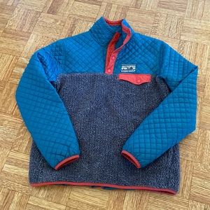 Patagonia Mixed Snap-T Pullover Sweater Blue Small